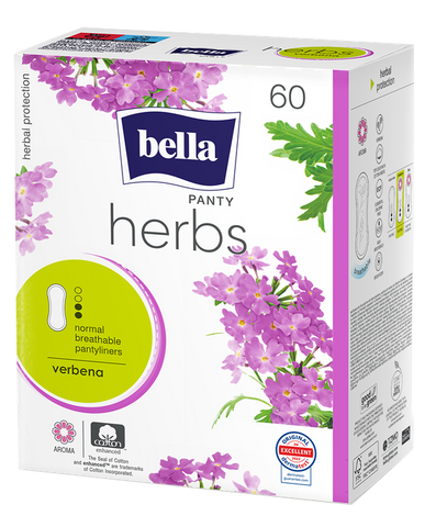 BELLA Verbena ikdienas ieliktnīši Panty Herbs, 60 gab.