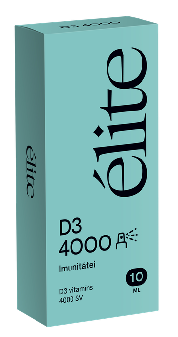 ELITE D3 Vitamīns 4000 SV — aerosola sprejs 10 ml