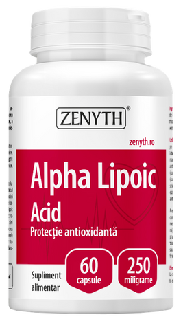 ZENYTH Alfa-liposkābe (tioktikskābe) 645 mg, 60 kapsulas