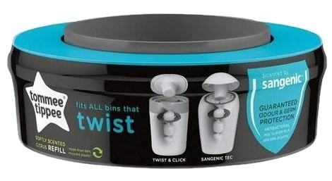 TOMMEE TIPPEE Sangenic Twist kārtridžs (1 gab.) - maiņas refils