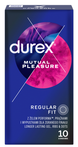 DUREX Mutual Pleasure prezervatīvi 10 gab.