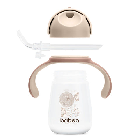 BABOO Au Naturale mācību krūzīte 9 mēnešiem (260 ml), 1 gab.