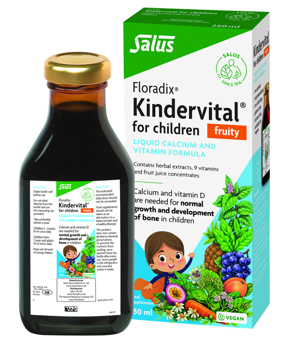 FLORADIX KINDERVITAL šķidrums ar augļu garšu, 250 ml