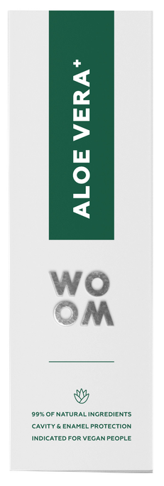 WOOM Aloe Vera+ zobu pasta dabiskai smaganām un zobiem, 75 ml