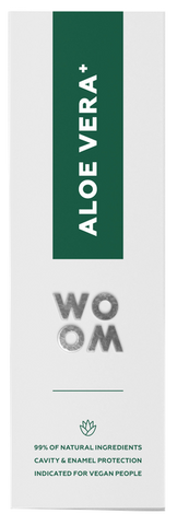 WOOM Aloe Vera+ zobu pasta dabiskai smaganām un zobiem, 75 ml