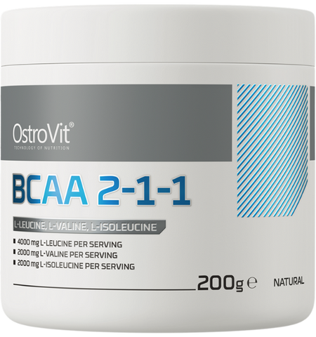 OstroVit BCAA 2-1-1 Dabīgais pulveris, 200 g