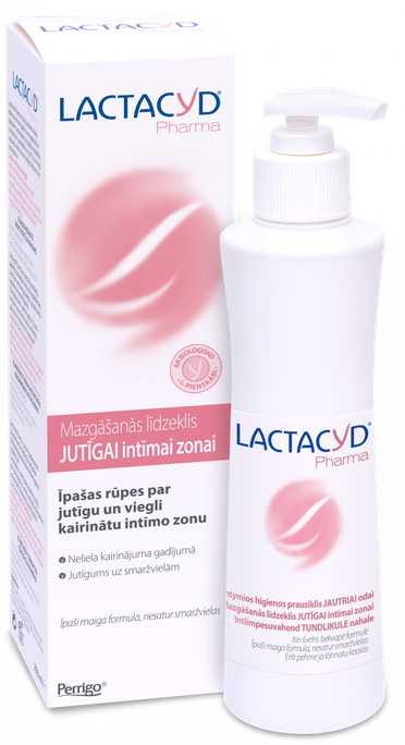 LACTACYD Pharma jutīgai intīmai zonai - mazgāšanas līdzeklis 250 ml