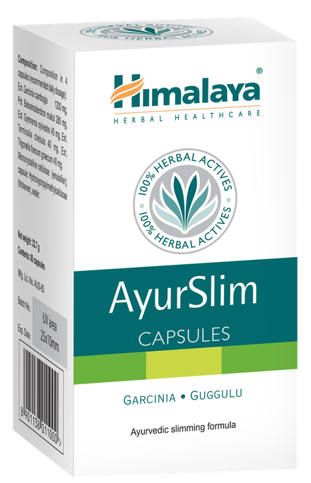 HIMALAYA AyurSlim – 60 kapsulu iepakojums svara pārvaldībai