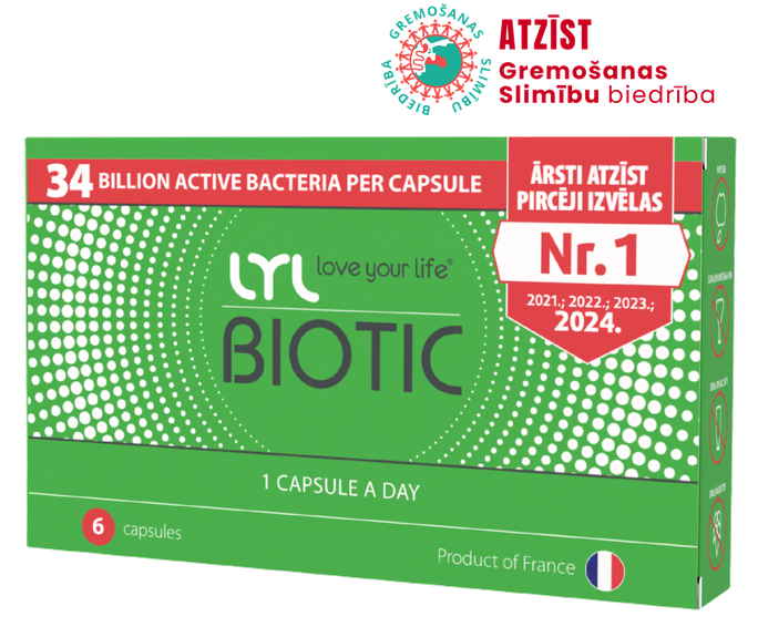 LYLBIOTIC kapsulas — 6 gab.