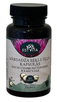 R.O.S. Kapsulas ar Mārdadža Sēklu Eļļu, 200 gab.