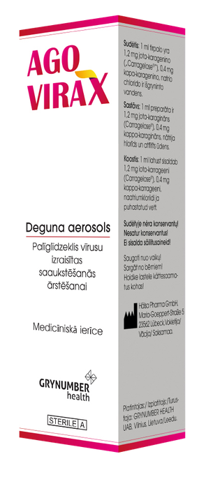 Deguna aerosols AGOVIRAX 20 ml
