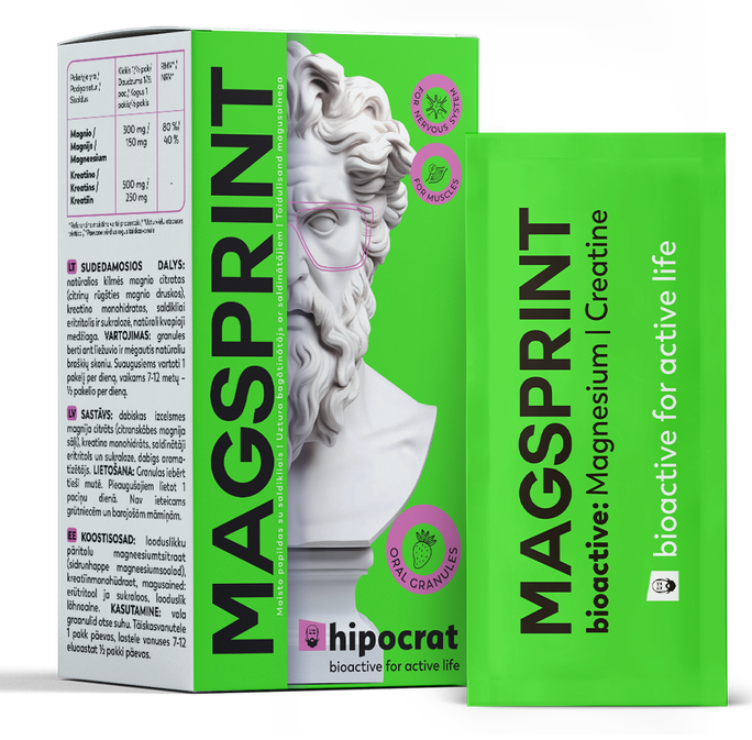 BIOFARMACIJA Magsprint Hipocrat paciņas, 14 gab.