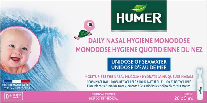 HUMER Monodevas Ampulas Deguna Higiēnai, 20 gab.