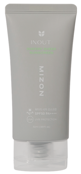 MIZON Inout Watery Sunscreen SPF 50 PA++++ — ūdensveida saules aizsargkrēms, 50 ml