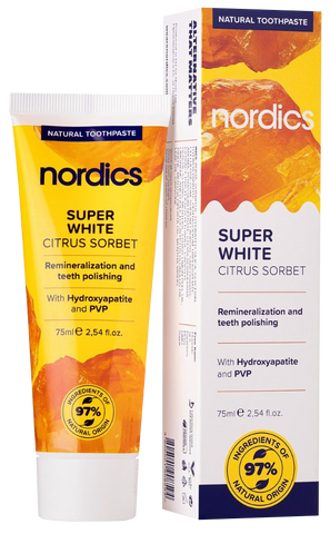NORDICS Citrus Sorbet Super White zobu pasta, 75 ml