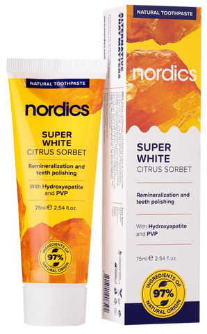 NORDICS Citrus Sorbet Super White zobu pasta, 75 ml