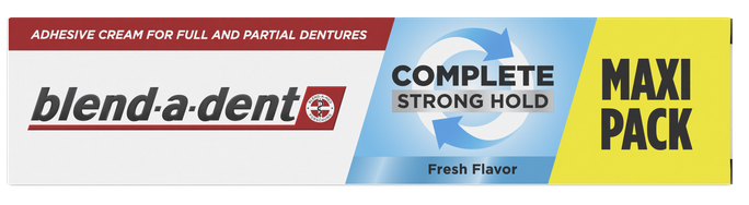 BLEND-A-DENT Complete Strong Hold Fresh Flavor — zobu protēžu fiksējošs krēms, 70,5 ml