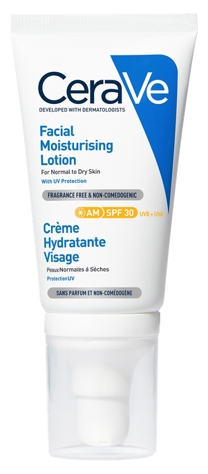 CERAVE Sejas krēms ar SPF 30 mitrinošu iedarbību, 52 ml