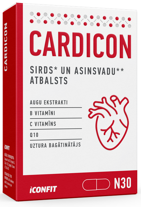 ICONFIT Cardicon — 30 kapsulas blisterī