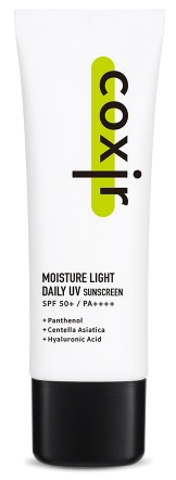 COXIR SPF50+ PA++++ Moisture Light - Dienas saules aizsarglīdzeklis, 50 ml