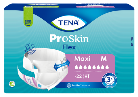 TENA Flex Maxi M elastīgas biksītes pieaugušajiem, 22 gab.