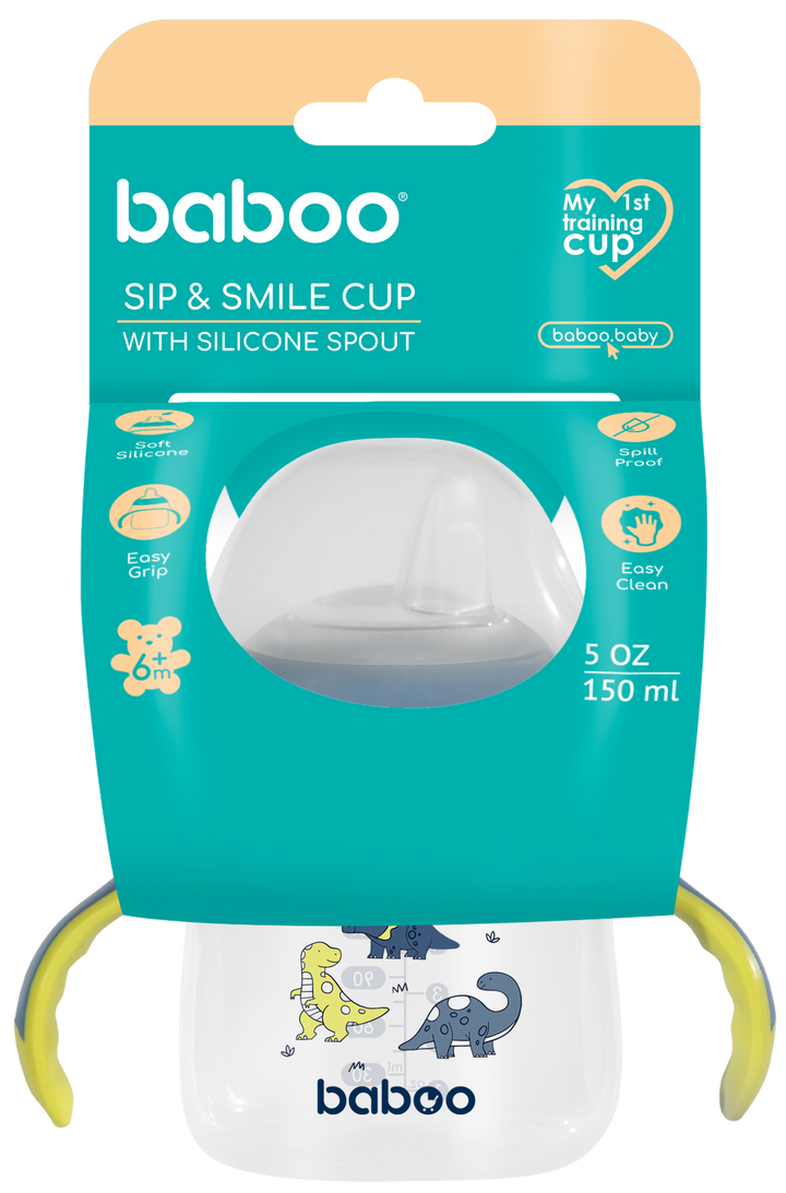 BABOO Blue Haze mācību krūzīte (150 ml) 6+ mēnešiem, 1 gab.