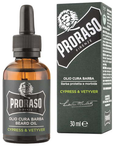Bārdas eļļa PRORASO ar Cypress & Vetyver aromātu, 30 ml
