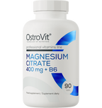 OstroVit Magnija Citrāts 400 mg ar B6 — 90 tabletes enerģijai un izturībai