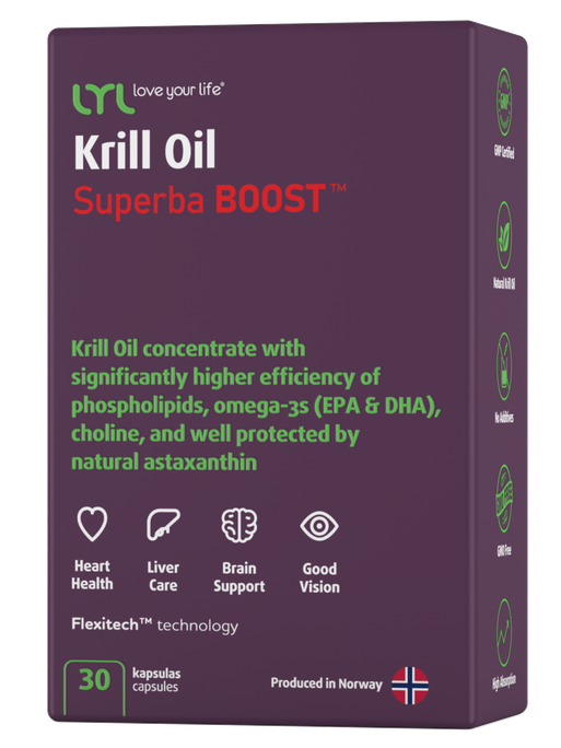 Superba BOOST™ krila eļļas kapsulas LYL, 30 gab.