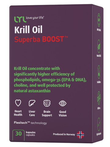 Superba BOOST™ krila eļļas kapsulas LYL, 30 gab.