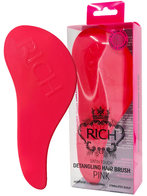 RICH Pure Luxury Satin Touch rozā matu suka bez statiskas uzlādes, 1 gab.