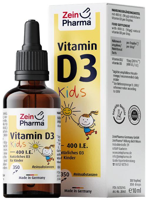 ZEINPHARMA D3 Kids 400 SV — šķidrums 10 ml bērniem
