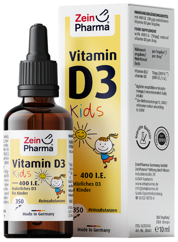 ZEINPHARMA D3 Kids 400 SV — šķidrums 10 ml bērniem