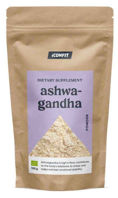 ICONFIT organiskā Withania somnifera pulveris, 150 g