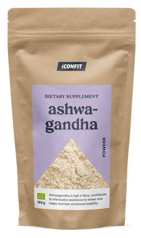 ICONFIT organiskā Withania somnifera pulveris, 150 g