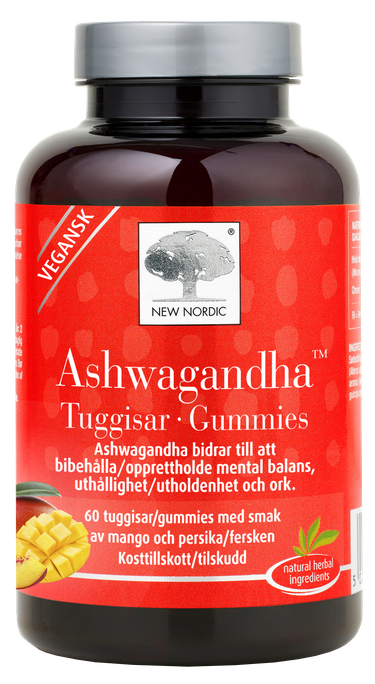 Ashwagandha Gummies pastilas NEW NORDIC, 60 gab.