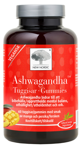 Ashwagandha Gummies pastilas NEW NORDIC, 60 gab.