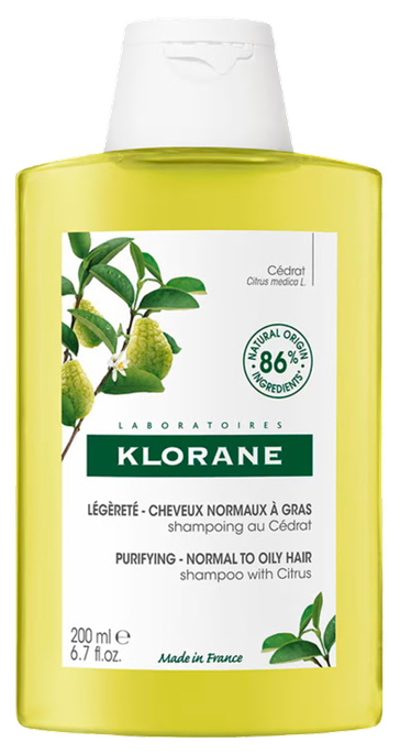KLORANE Citrusaugļu mīceles šampūns - 200 ml