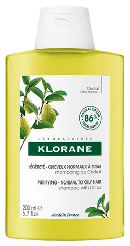KLORANE Citrusaugļu mīceles šampūns - 200 ml