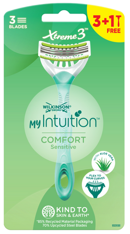 WILKINSON SWORD Myintuition Xtreme3 Comfort - sieviešu vienreizlietojamie skuvekļi, 4 gab.