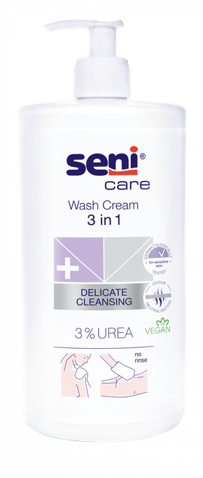SENI Care 3in1 maigs mazgāšanas krēms, 1000 ml