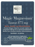 NEW NORDIC Magnesium Taurat 875 mg Magic, 60 tabletes