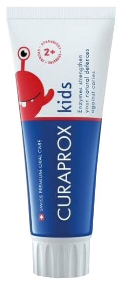 CURAPROX Kids 950 Ppm Zemeņu garšas zobu pasta, 60 ml