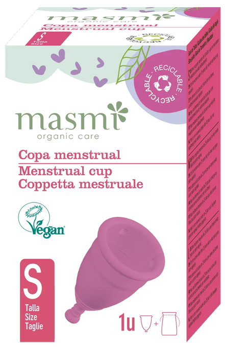 Atkārtojami izmantojama menstruālā piltuve MASMI S, 1 gab.