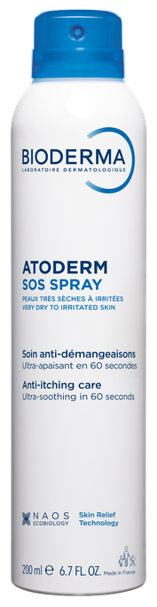 BIODERMA Atoderm SOS 200 ml aerosola spreju līdzeklis