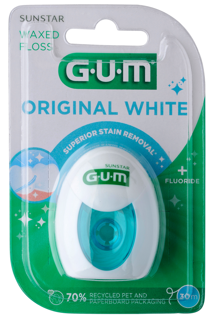 GUM Original White zobu diegs 30 m (1 gab.)