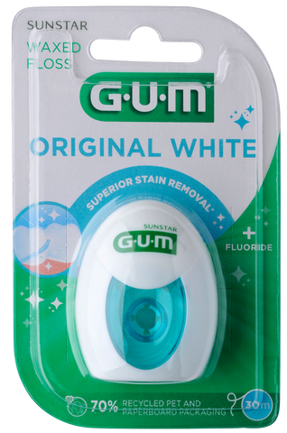 GUM Original White zobu diegs 30 m (1 gab.)
