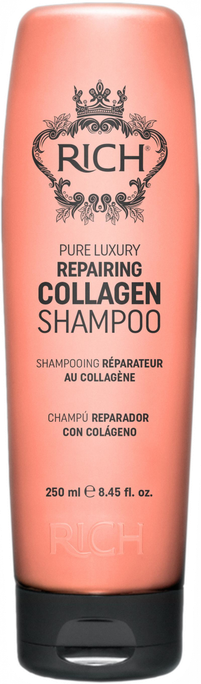 RICH Pure Luxury Kolagēna šampūns bojātu matu remontam, 250 ml