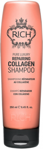 RICH Pure Luxury Kolagēna šampūns bojātu matu remontam, 250 ml