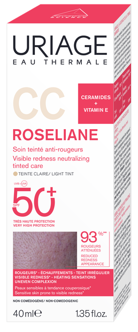 URIAGE CC sejas krēms SPF50+ Roseliane, 40 ml